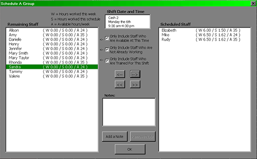 Group editor