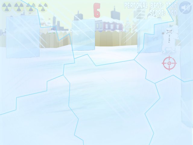 What you see when you're hit by a brain freezer's freezeball. You also can't move until the ice cracks and falls down.
