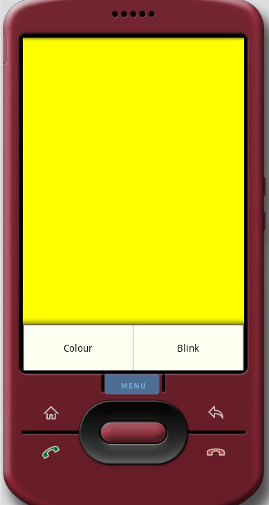 The menu system in Hoo Light uses the Android's XML layout system, which makes it easy to design buttons and forms for multiple phone devices and screens.